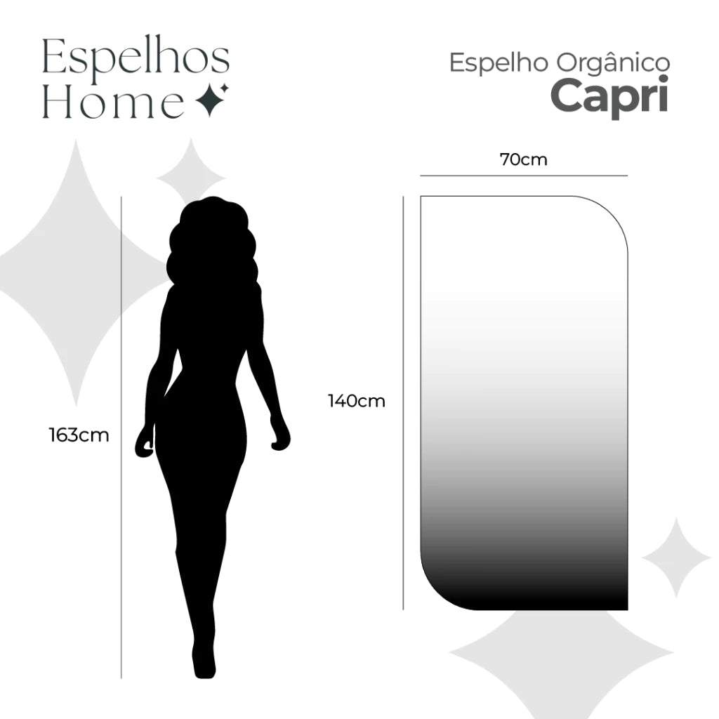 Espelho Capri - Linha Metal